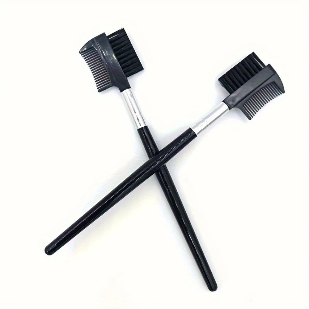 2Pcs Pet Eye Comb Double-Sided Dog Tear Stain Remover Brush Dual-Head Eyebrow Comb Brow Tool Shaping Brush