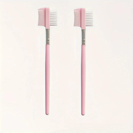 2Pcs Pet Eye Comb Double-Sided Dog Tear Stain Remover Brush Dual-Head Eyebrow Comb Brow Tool Shaping Brush