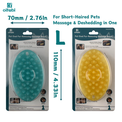 Soft Rubber Pet Brush for Short Hair Dog & Cat Grooming Bathing Massaging Deshedding Multi-Function Wet or Dry Pets Brush