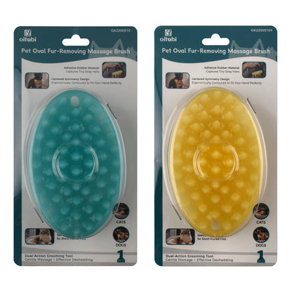 Soft Rubber Pet Brush for Short Hair Dog & Cat Grooming Bathing Massaging Deshedding Multi-Function Wet or Dry Pets Brush